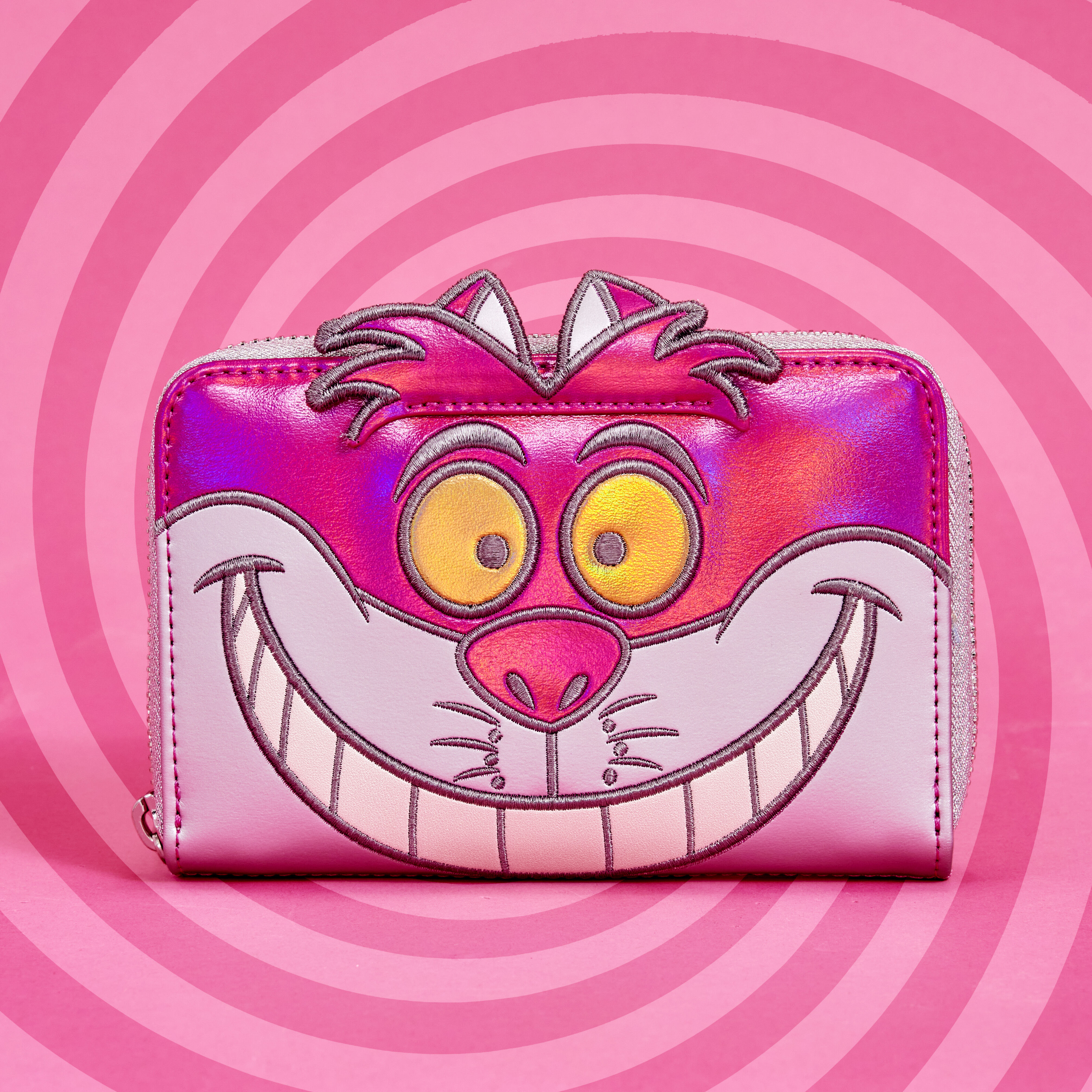 Disney100 Limited Edition Platinum Alice in Wonderland Cheshire Cat Cosplay  Zip Around Wallet